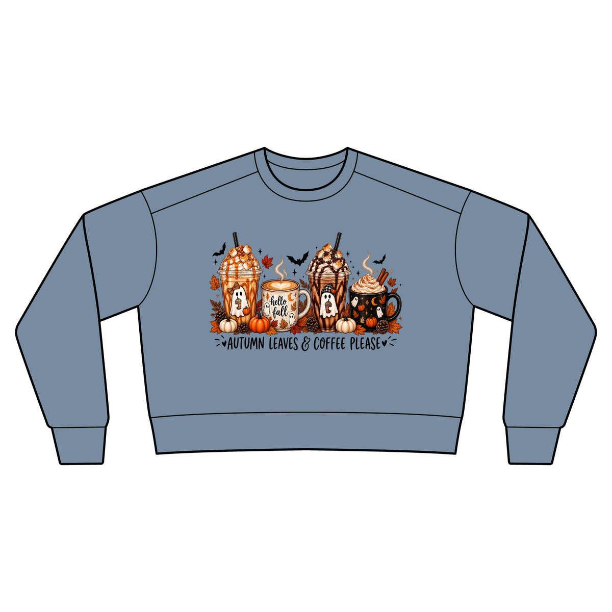 Autumn Leaves & Coffee Please Sweatshirt