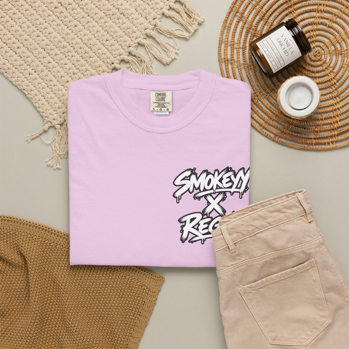 Smokey x Reggie Graphic T‑Shirt — Vintage Photo Back Print