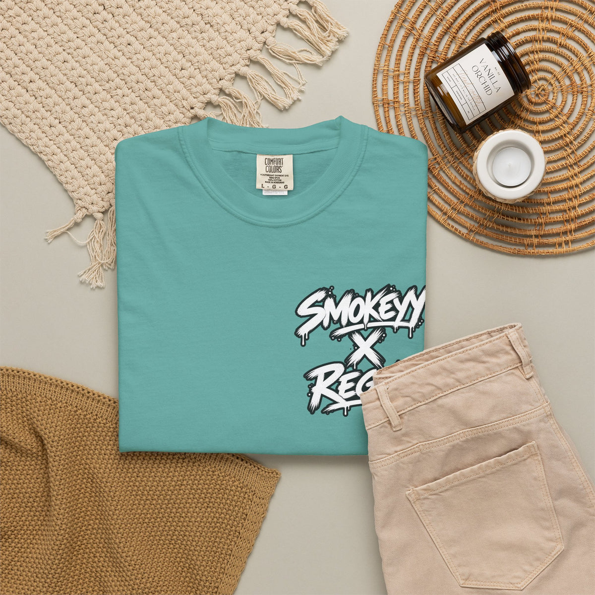 Smokey x Reggie Graphic T‑Shirt — Vintage Photo Back Print
