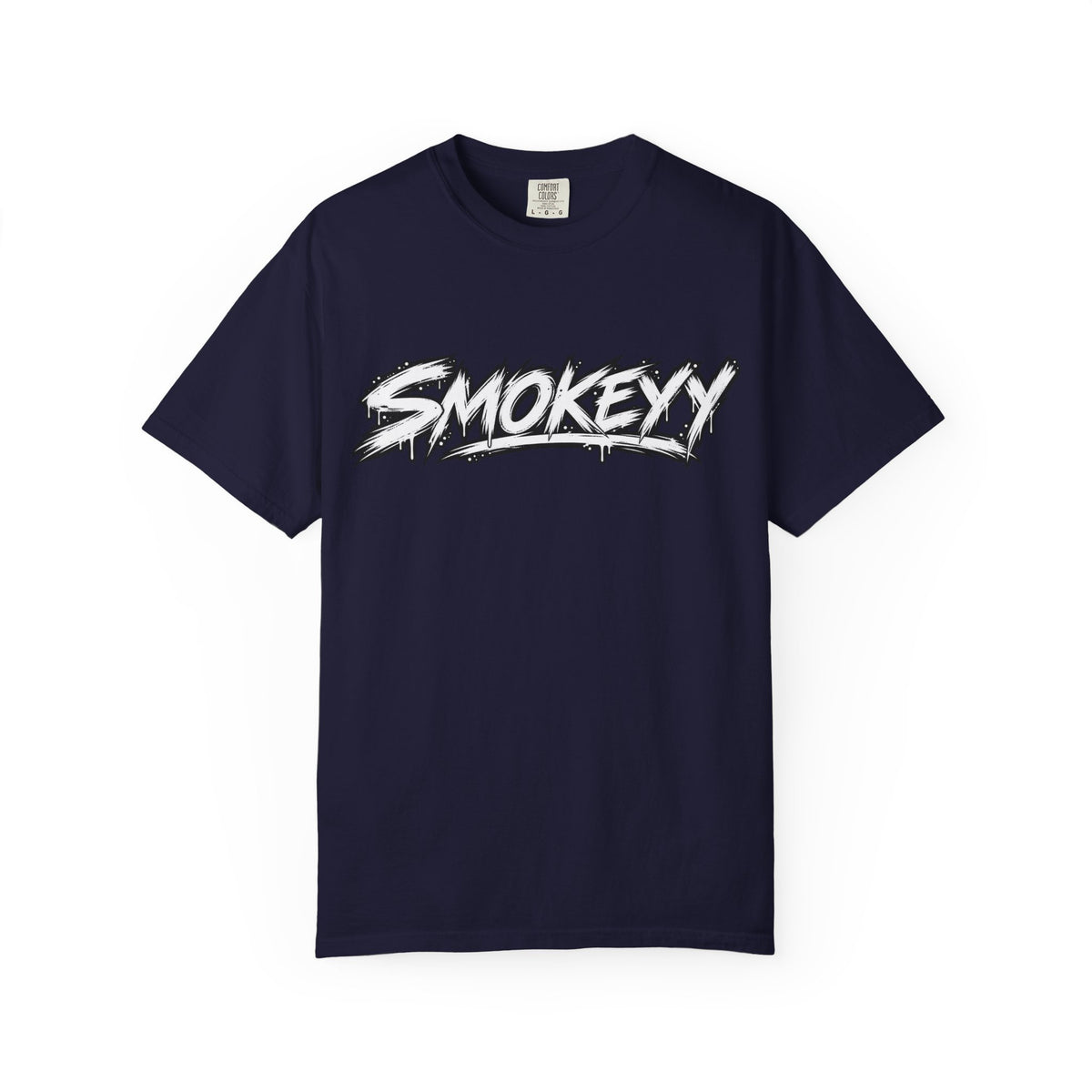 Graphic T-Shirt — "Smokeyy" with Back Text: "I Buried My Silence, My Voice Lined to Tell the Story" Inspiring Graphic