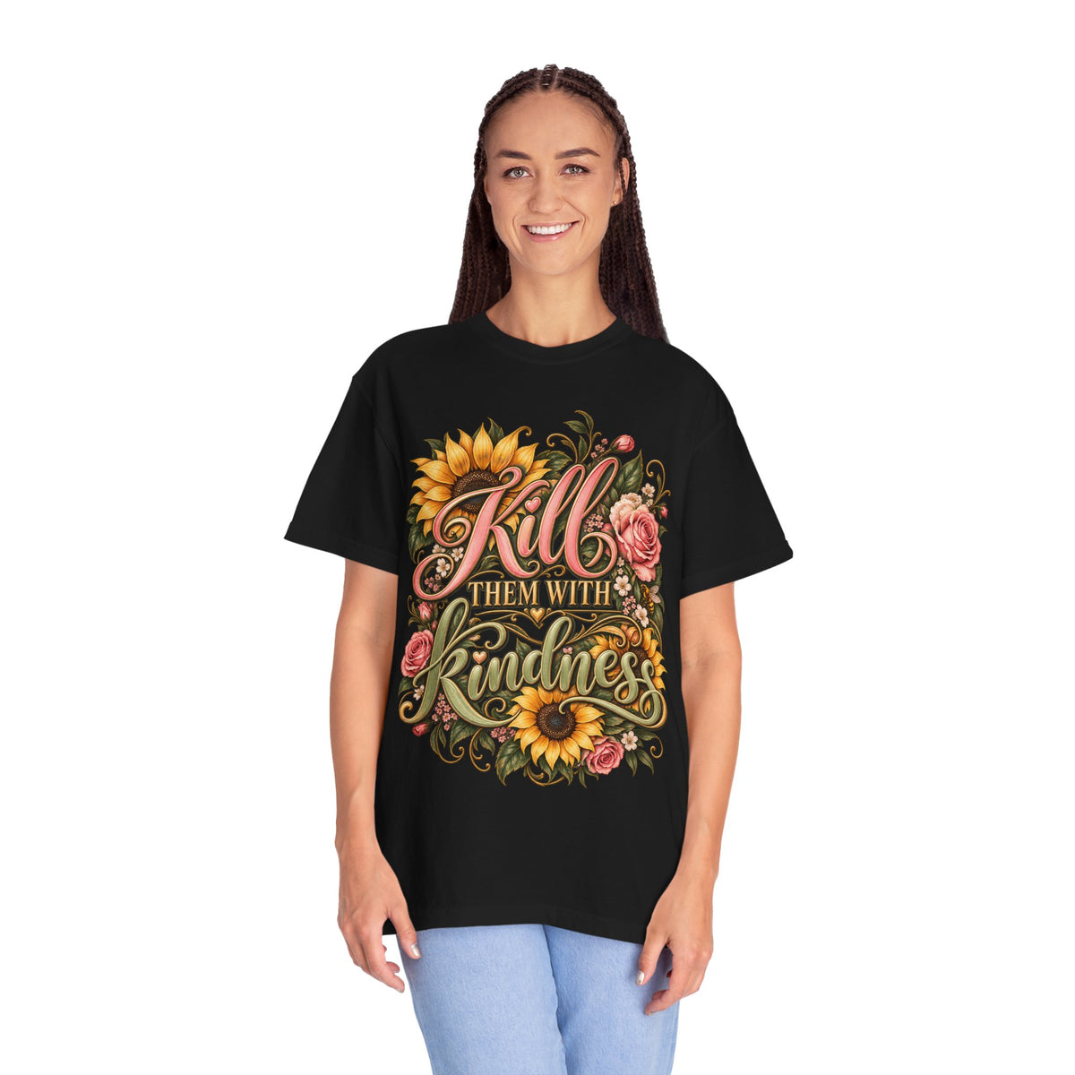 Kill Them With Kindness Floral T-Shirt