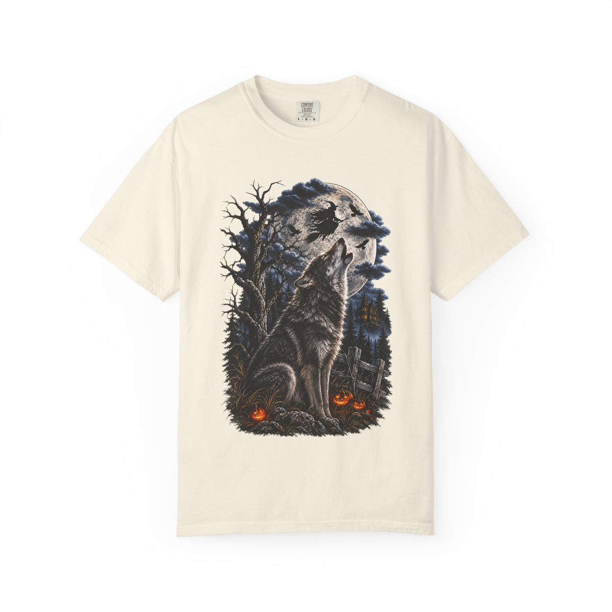Wolf Spirit T-Shirt — Haunted Forest Night Design