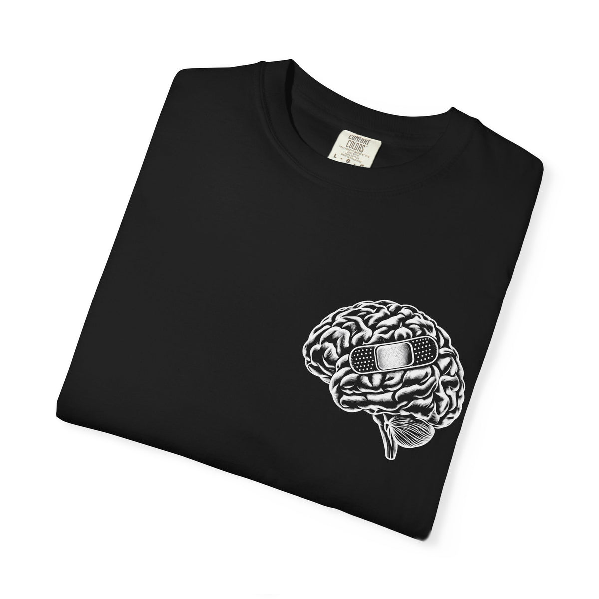Mental Health Matters T-shirt | Brain Illustration, All Day Every Day