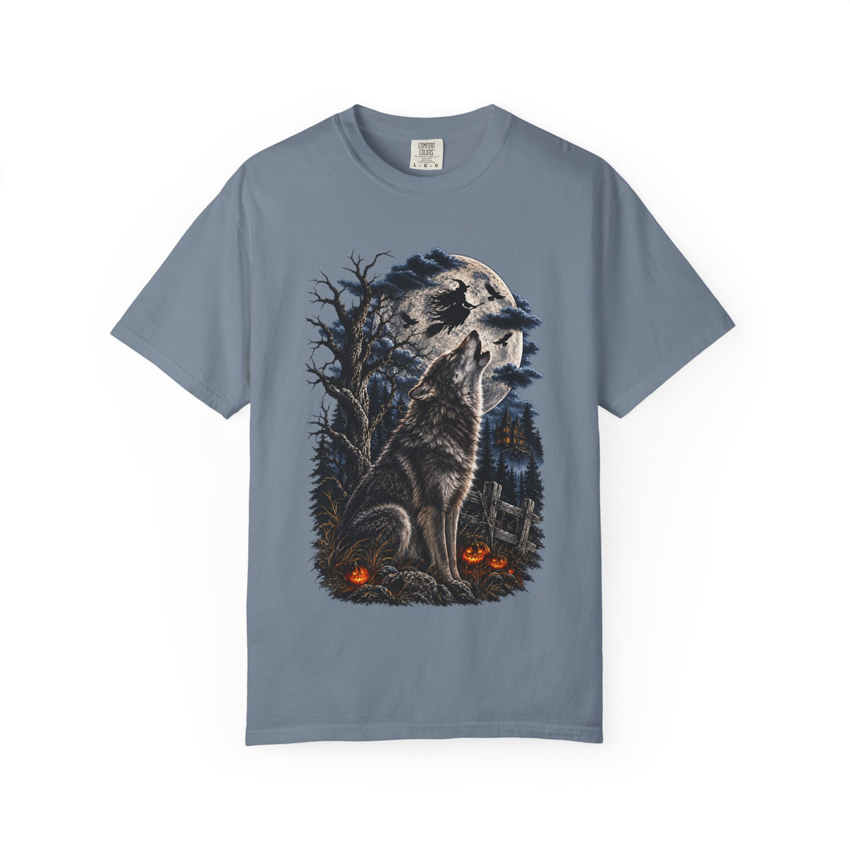 Wolf Spirit T-Shirt — Haunted Forest Night Design