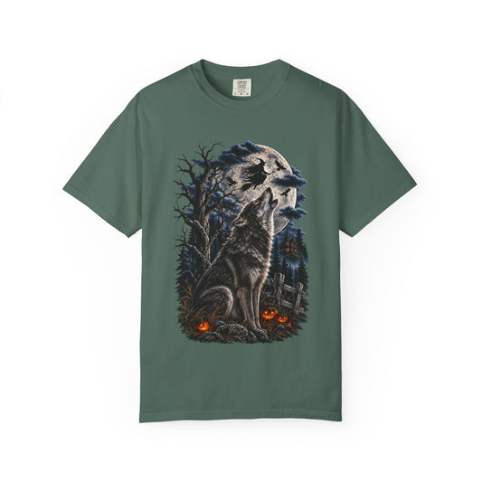 Wolf Spirit T-Shirt — Haunted Forest Night Design