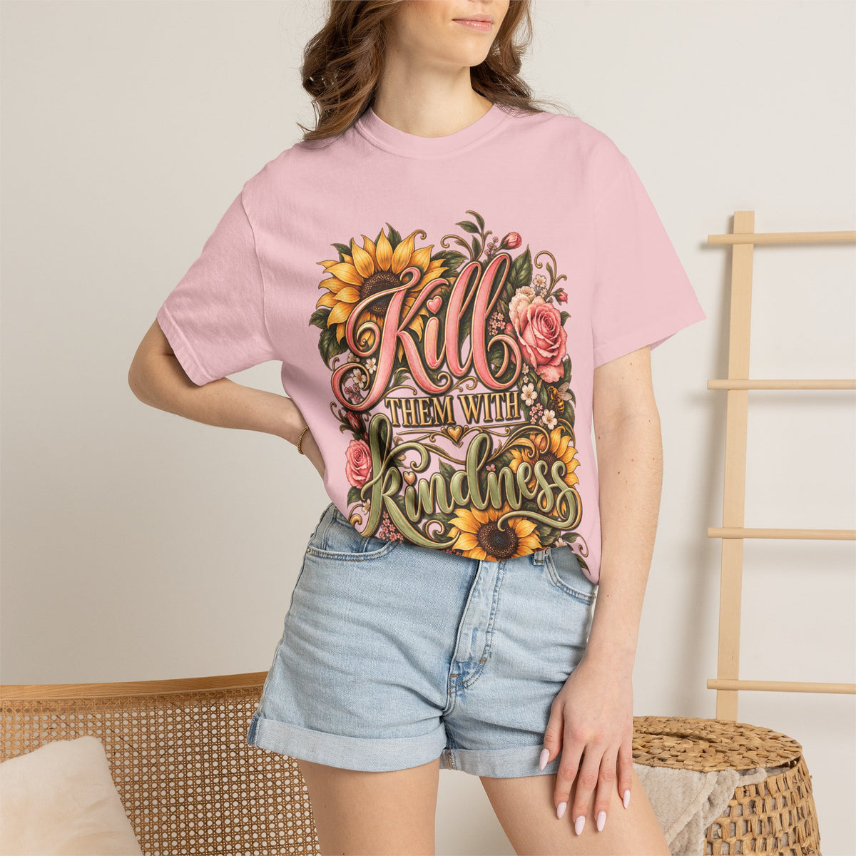 Kill Them With Kindness Floral T-Shirt
