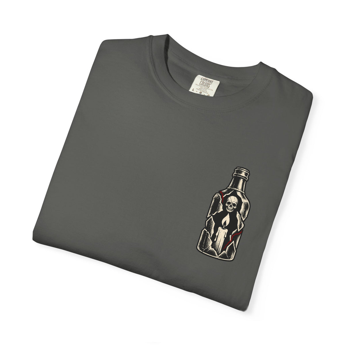 F*ck Alcohol graphic T-Shirt | Broken Bottle illustration
