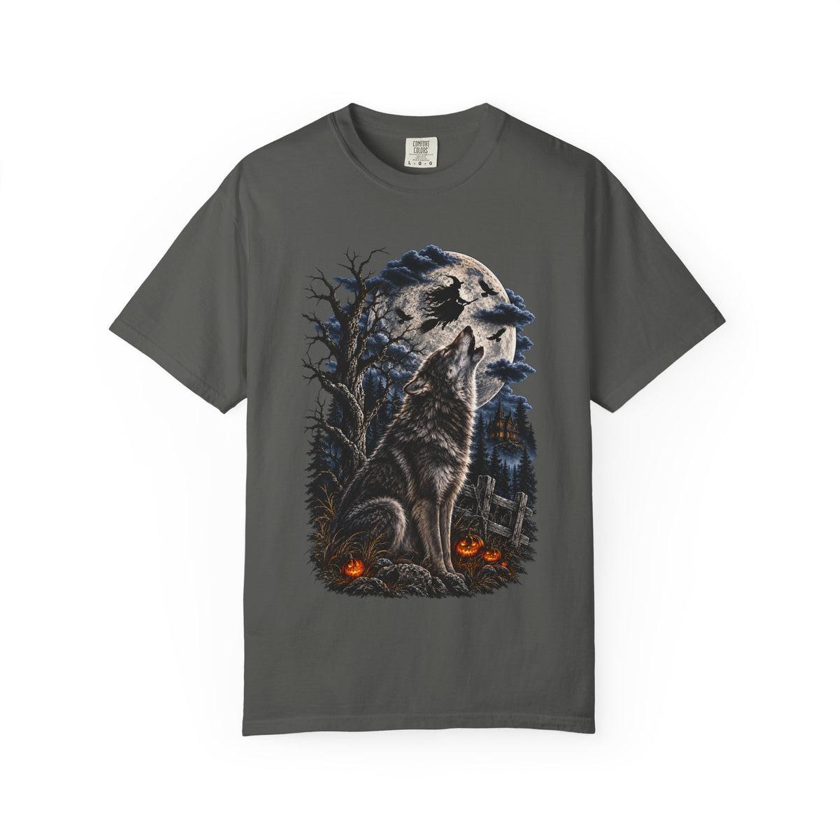 Wolf Spirit T-Shirt — Haunted Forest Night Design