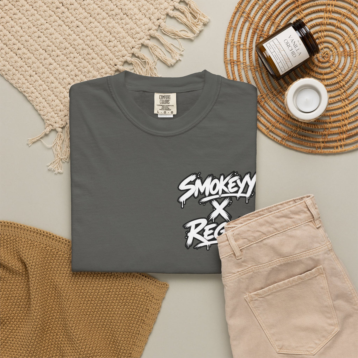 Smokey x Reggie Graphic T‑Shirt — Vintage Photo Back Print
