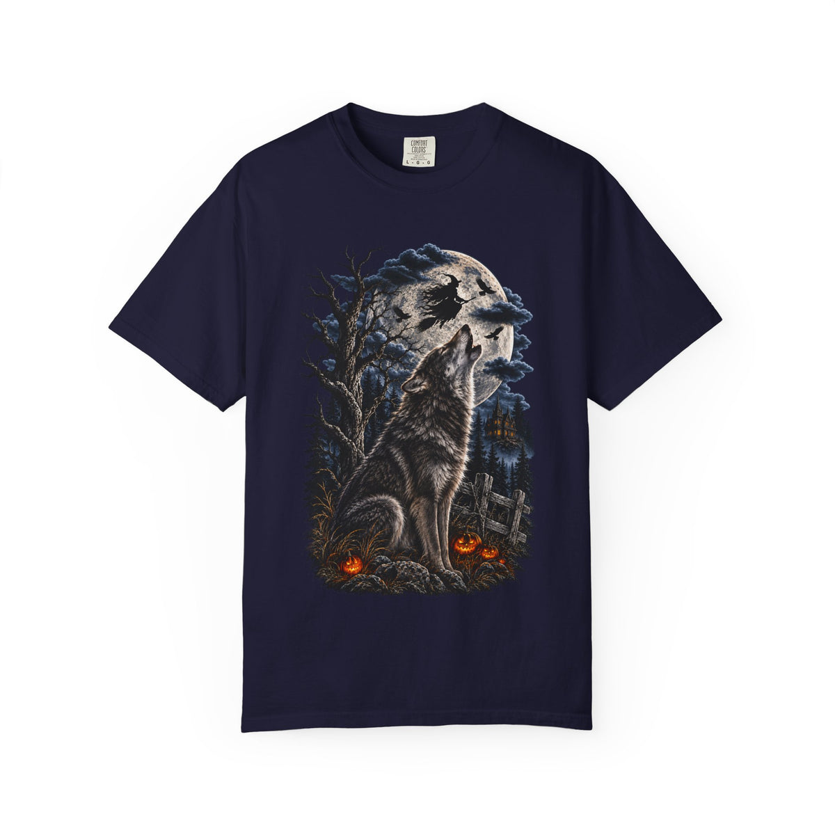 Wolf Spirit T-Shirt — Haunted Forest Night Design
