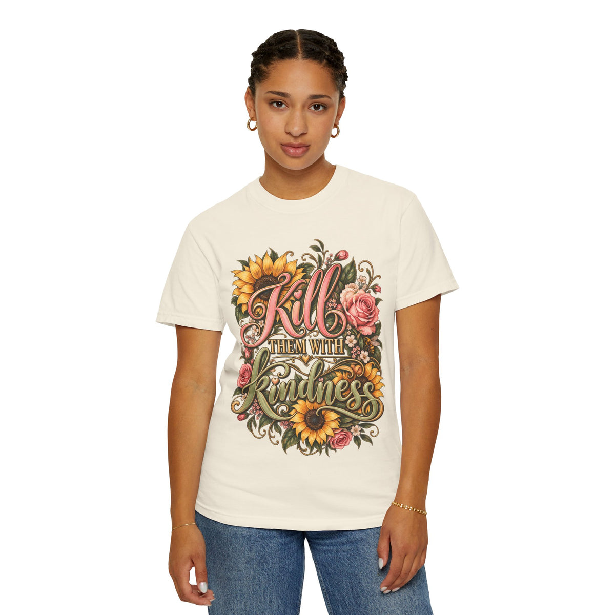 Kill Them With Kindness Floral T-Shirt