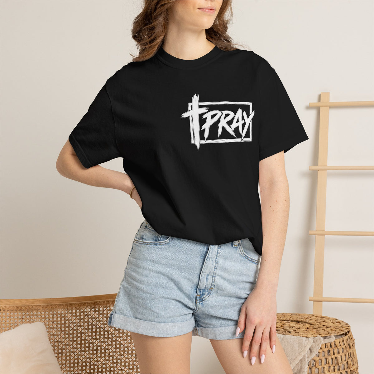 Pray Over It T-shirt | Christian Cross Typography