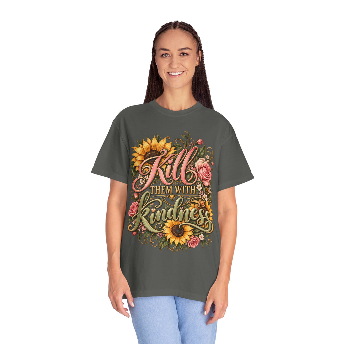 Kill Them With Kindness Floral T-Shirt