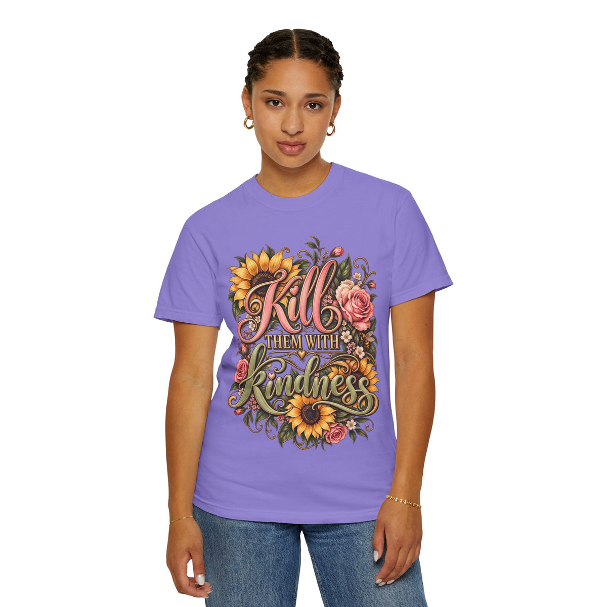 Kill Them With Kindness Floral T-Shirt