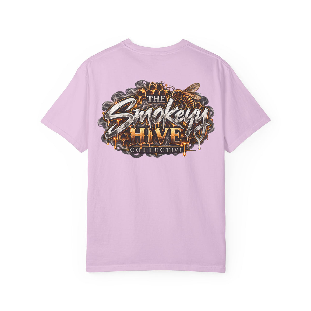 The Smokey's Hive Graphic T-Shirt Collab— Bee & Honeycomb Logo Tee