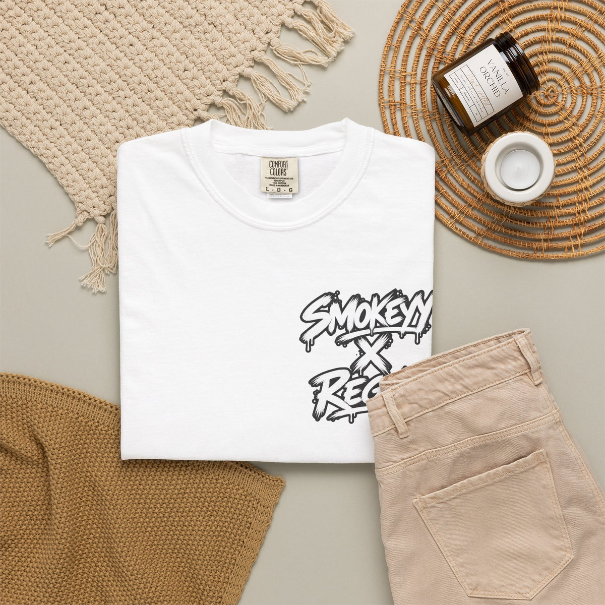 Smokey x Reggie Graphic T‑Shirt — Vintage Photo Back Print