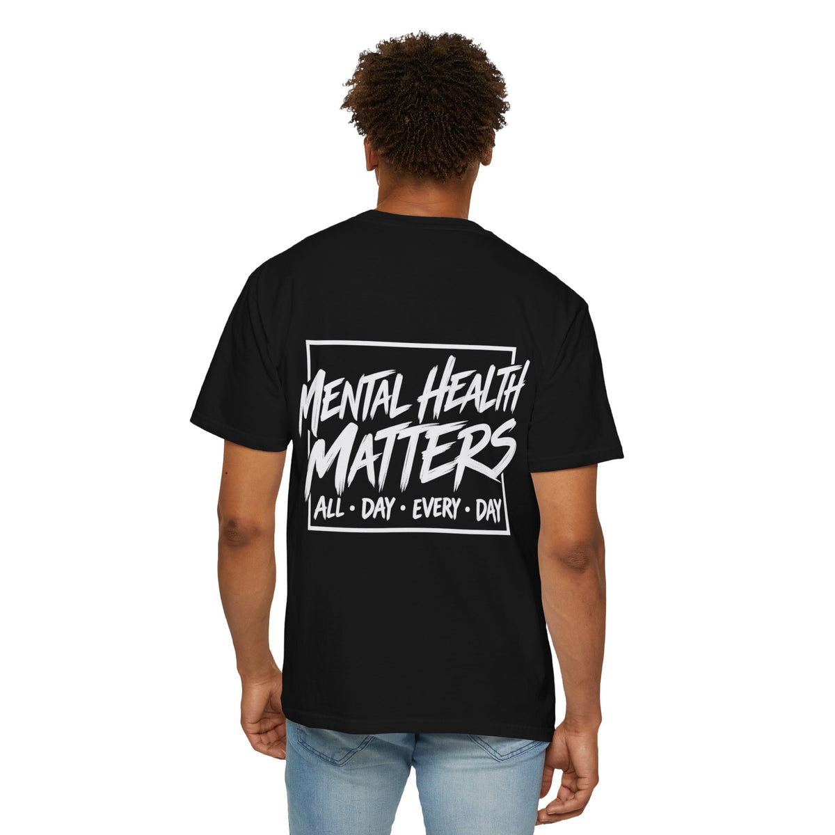 Mental Health Matters T-shirt | Brain Illustration, All Day Every Day