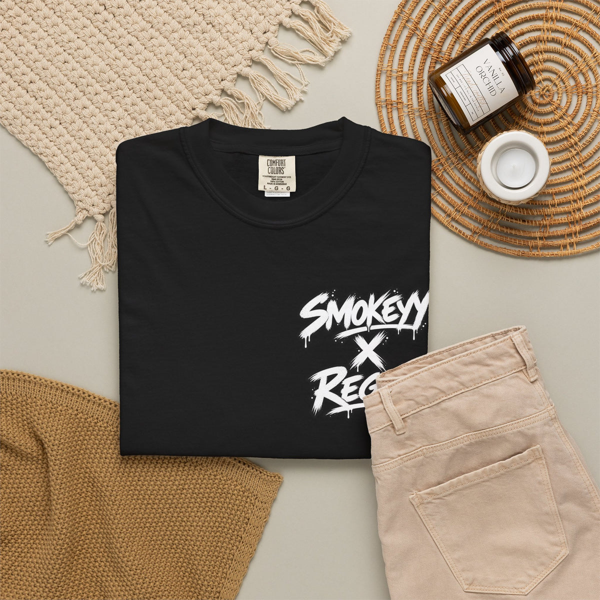 Smokey x Reggie Graphic T‑Shirt — Vintage Photo Back Print