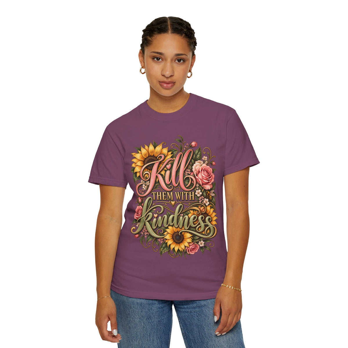 Kill Them With Kindness Floral T-Shirt