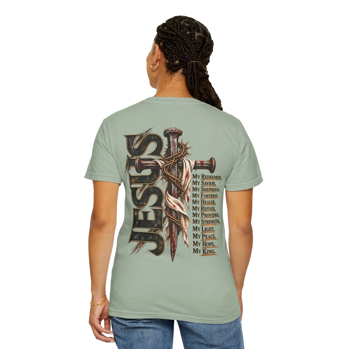 Jesus Cross Design T-shirt | Religious Faith
