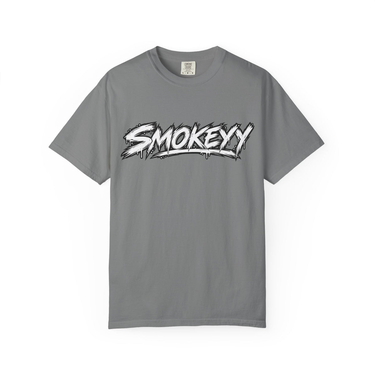 Graphic T-Shirt — "Smokeyy" with Back Text: "I Buried My Silence, My Voice Lined to Tell the Story" Inspiring Graphic