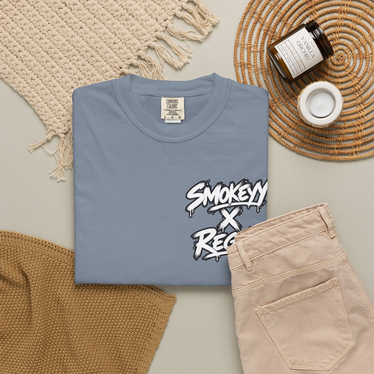 Smokey x Reggie Graphic T‑Shirt — Vintage Photo Back Print