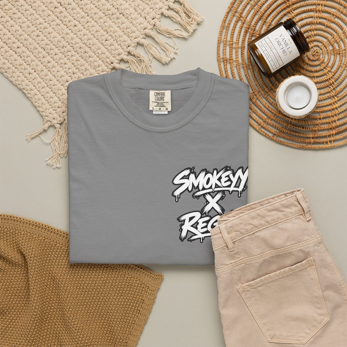 Smokey x Reggie Graphic T‑Shirt — Vintage Photo Back Print