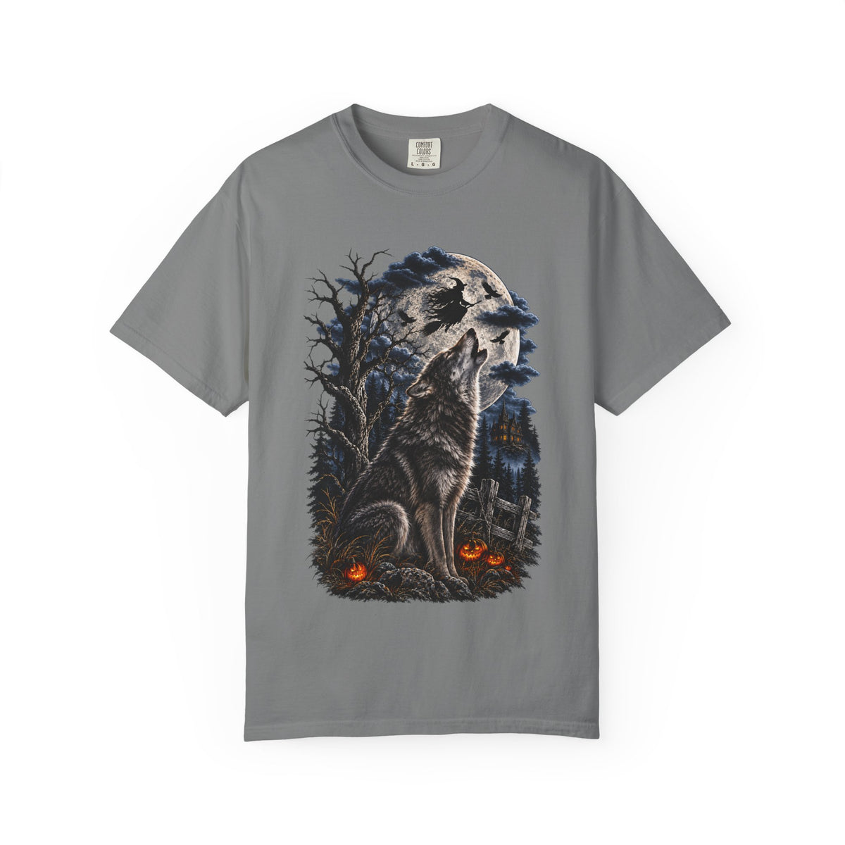 Wolf Spirit T-Shirt — Haunted Forest Night Design