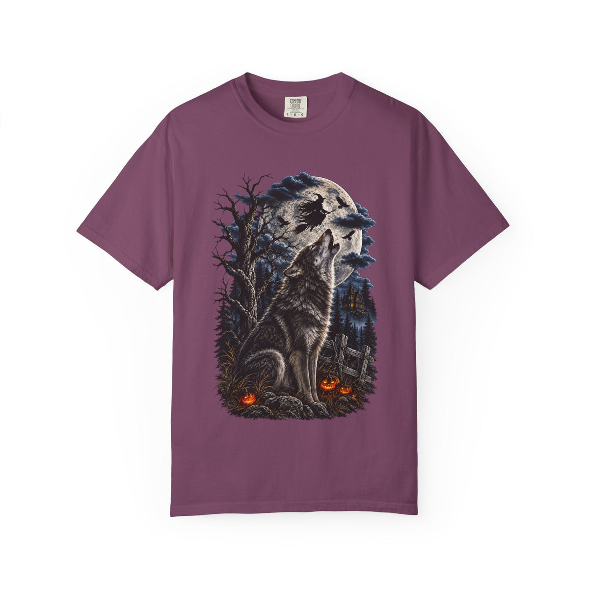 Wolf Spirit T-Shirt — Haunted Forest Night Design