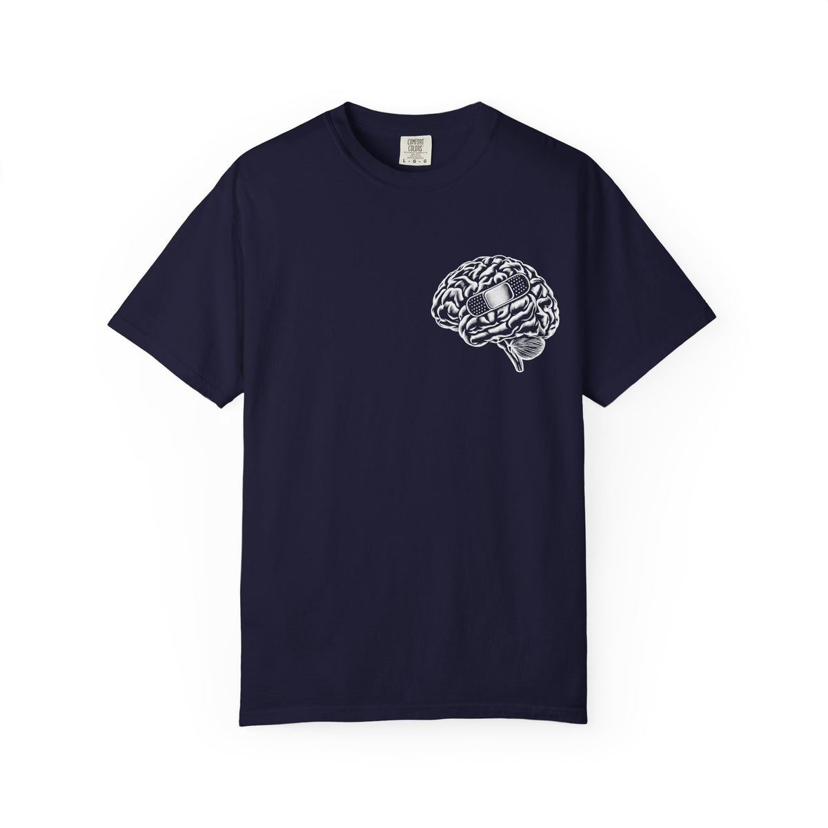 Mental Health Matters T-shirt | Brain Illustration, All Day Every Day