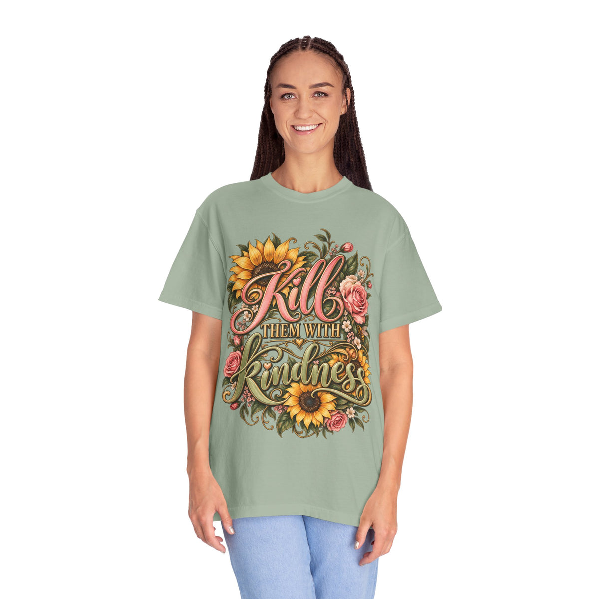 Kill Them With Kindness Floral T-Shirt