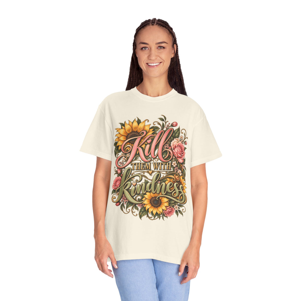 Kill Them With Kindness Floral T-Shirt