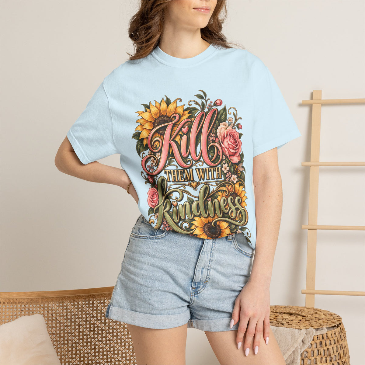 Kill Them With Kindness Floral T-Shirt