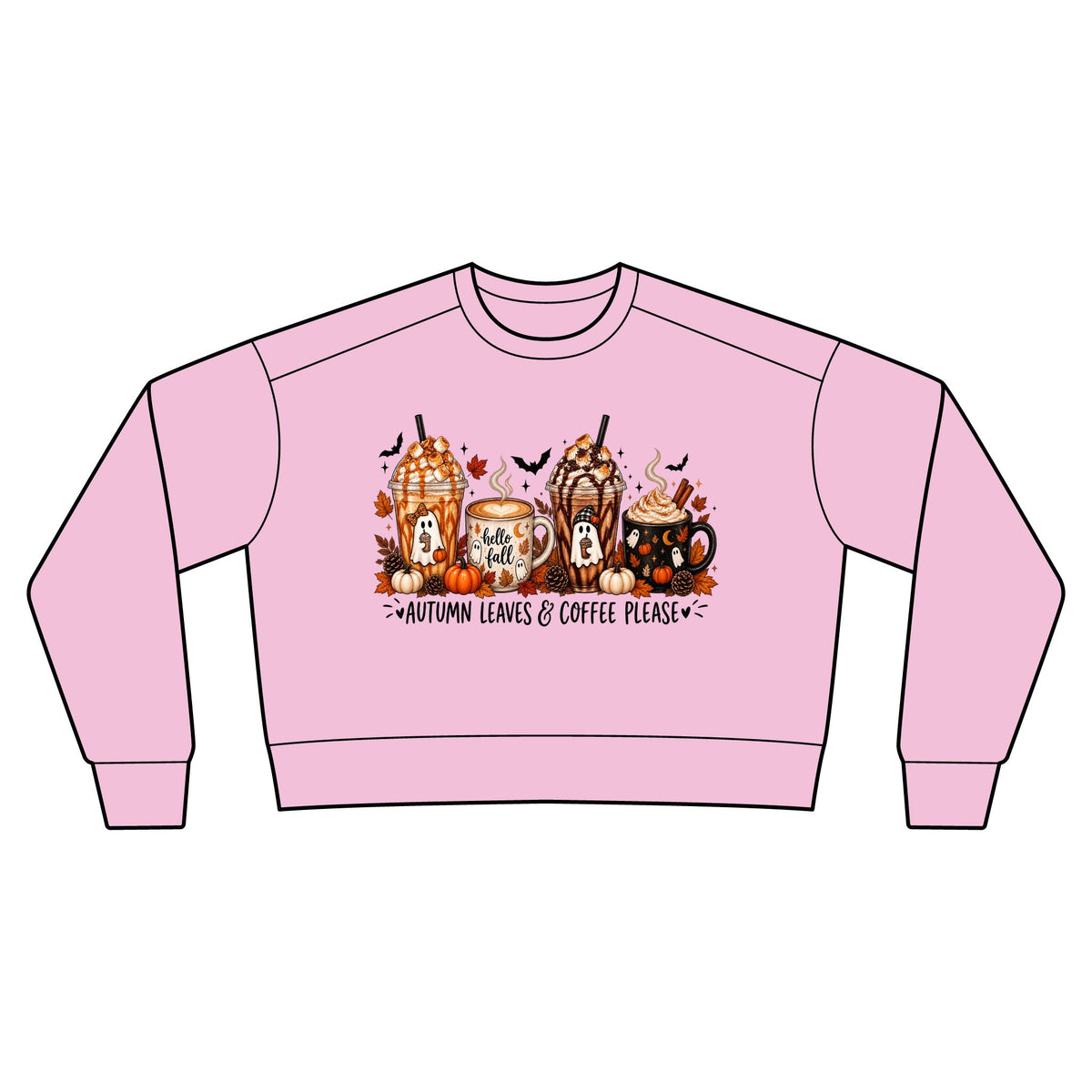 Autumn Leaves & Coffee Please Sweatshirt