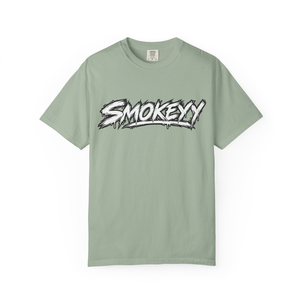 Graphic T-Shirt — "Smokeyy" with Back Text: "I Buried My Silence, My Voice Lined to Tell the Story" Inspiring Graphic
