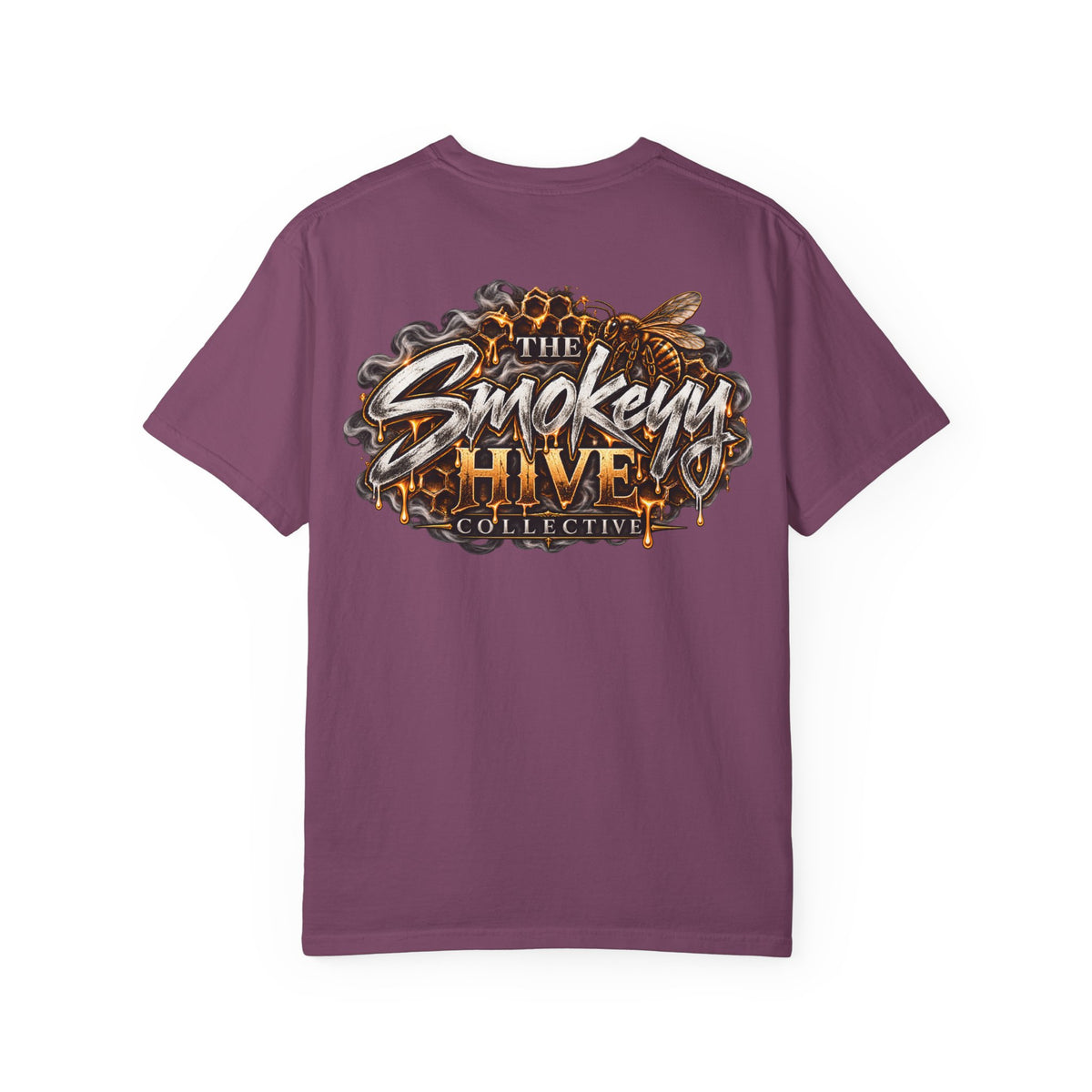 The Smokey's Hive Graphic T-Shirt Collab— Bee & Honeycomb Logo Tee