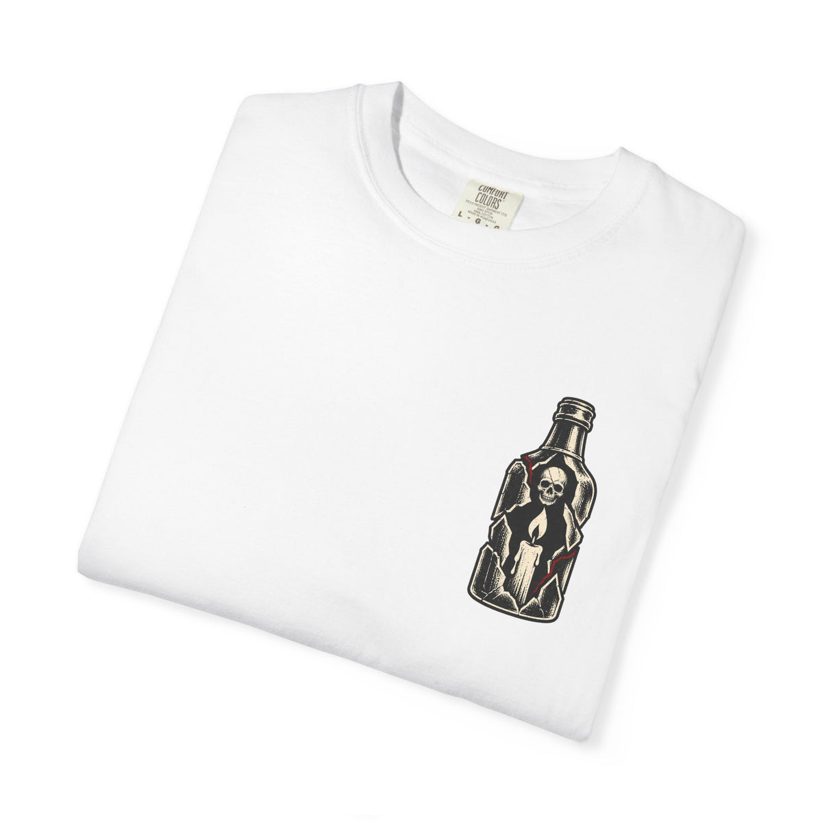 F*ck Alcohol graphic T-Shirt | Broken Bottle illustration