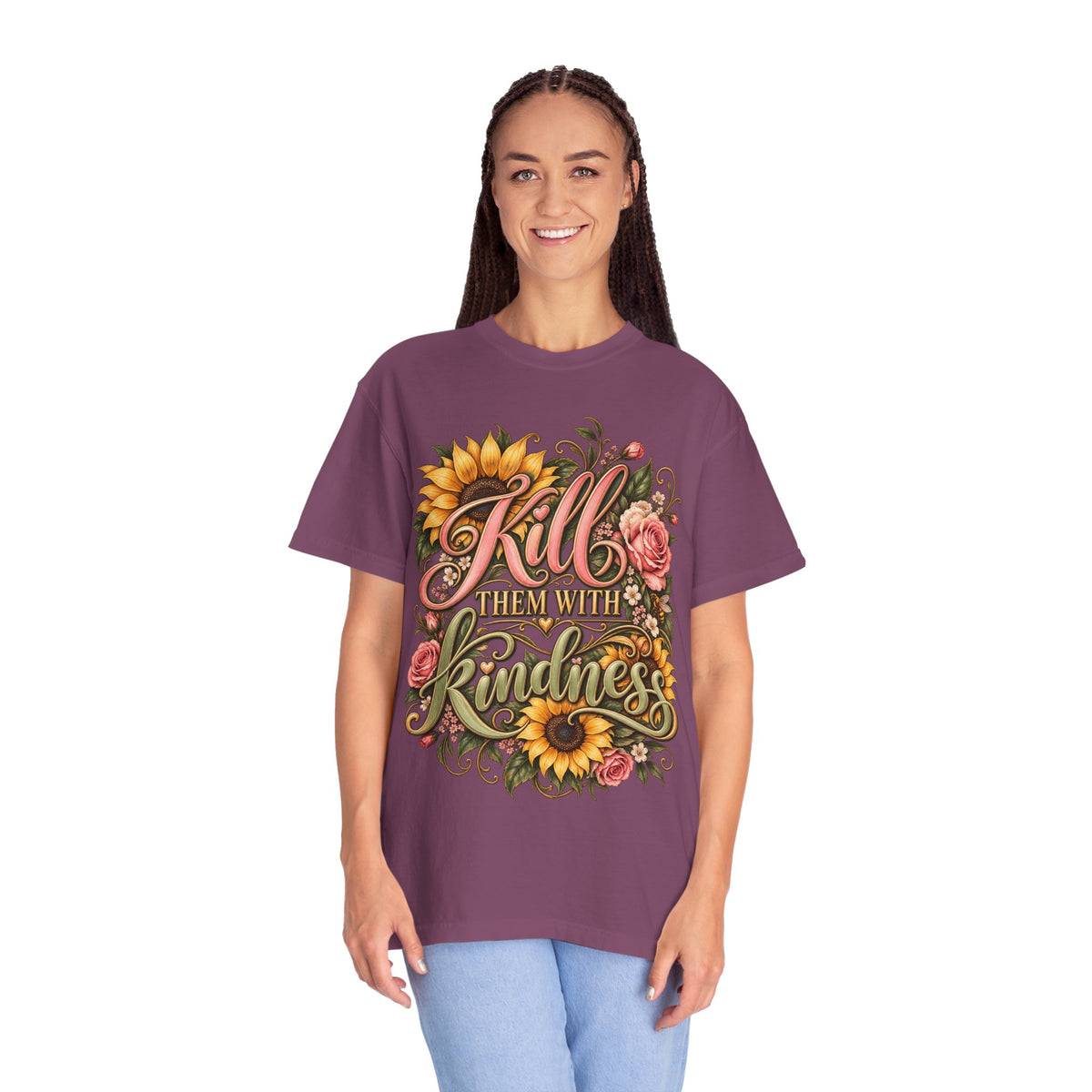 Kill Them With Kindness Floral T-Shirt