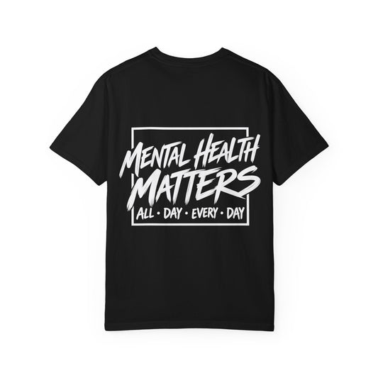 Mental Health Matters T-shirt | Brain Illustration, All Day Every Day