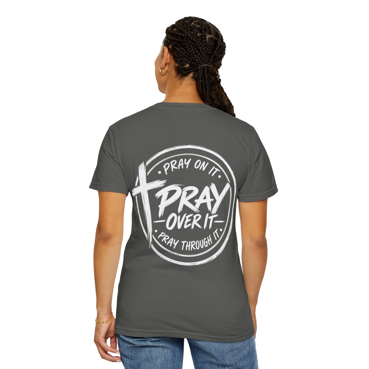 Pray Over It T-shirt | Christian Cross Typography