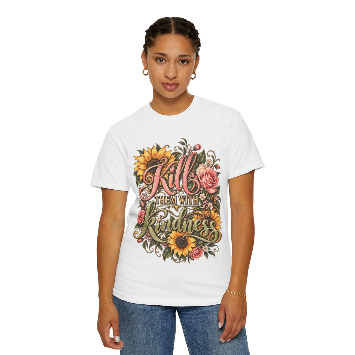 Kill Them With Kindness Floral T-Shirt