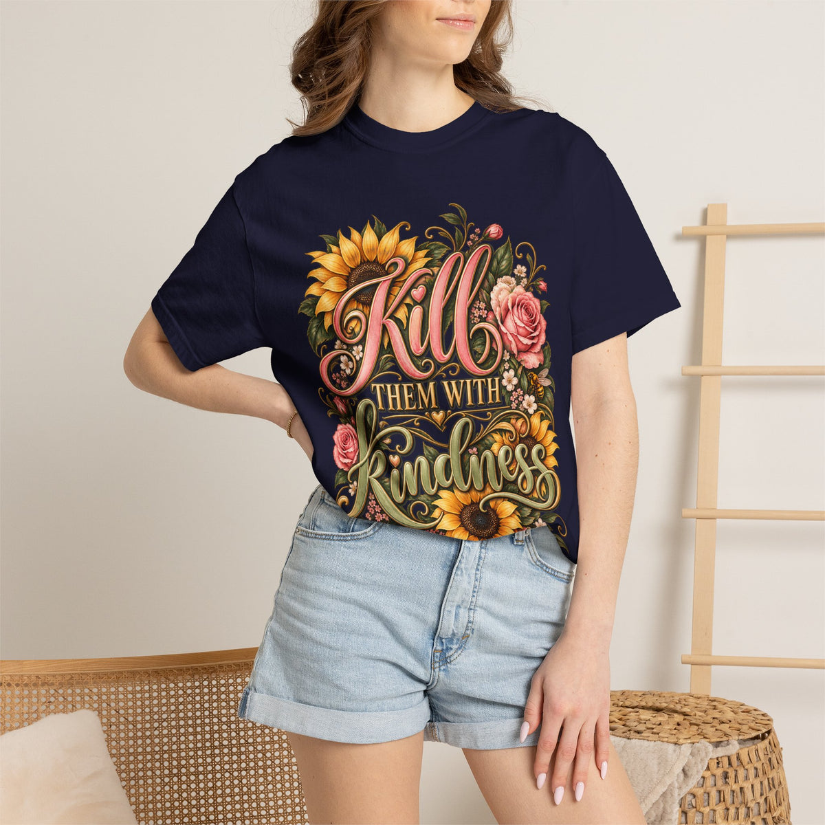 Kill Them With Kindness Floral T-Shirt