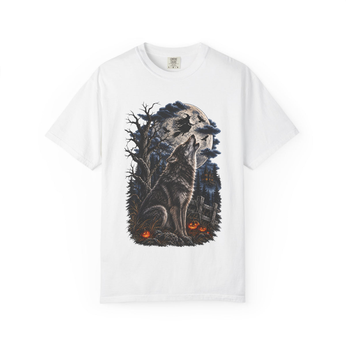 Wolf Spirit T-Shirt — Haunted Forest Night Design