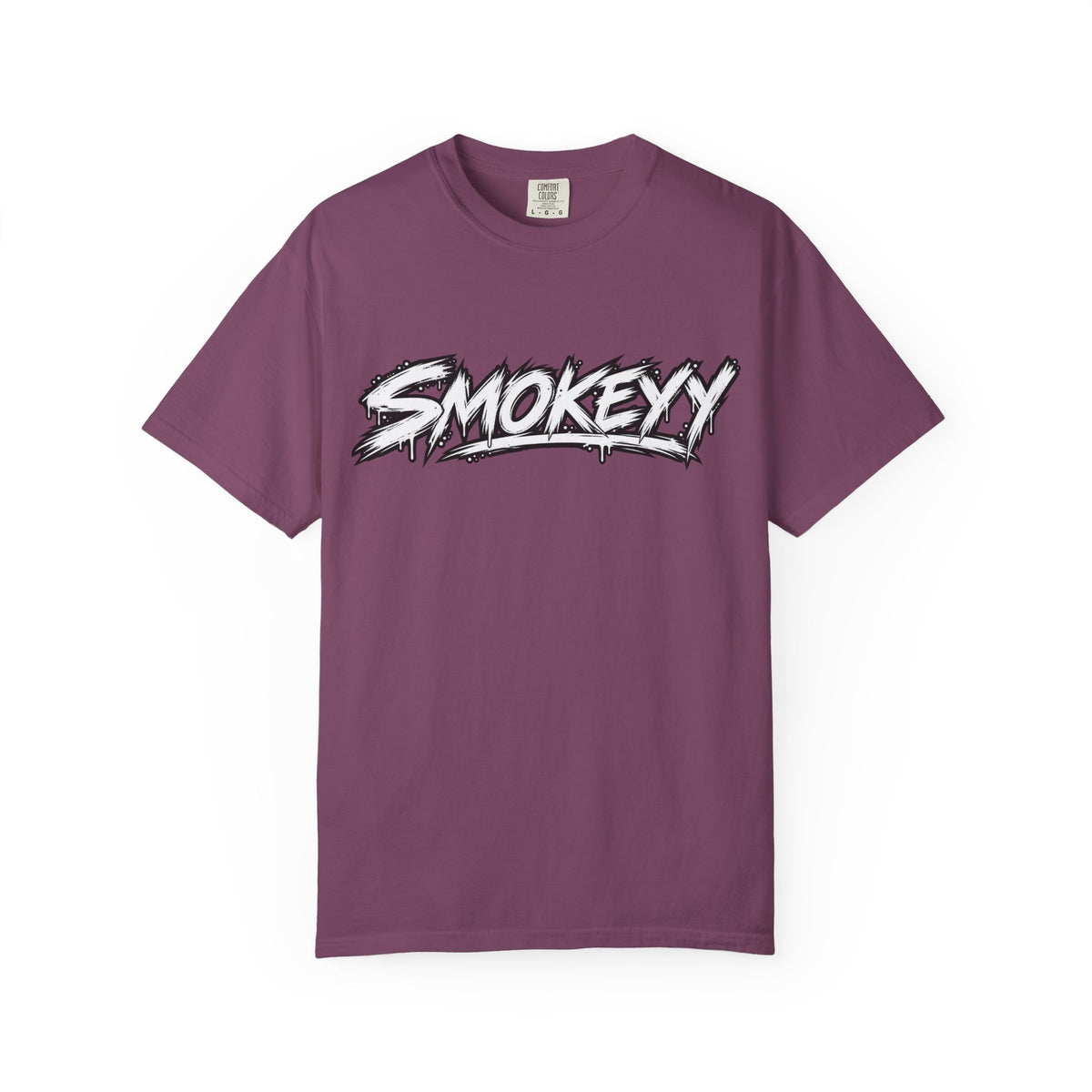 Graphic T-Shirt — "Smokeyy" with Back Text: "I Buried My Silence, My Voice Lined to Tell the Story" Inspiring Graphic