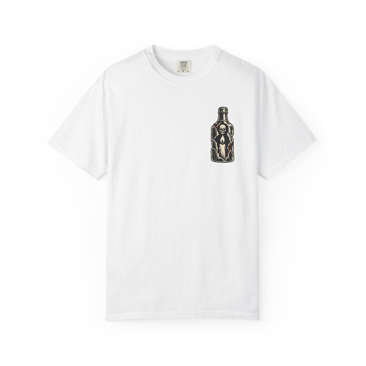 F*ck Alcohol graphic T-Shirt | Broken Bottle illustration