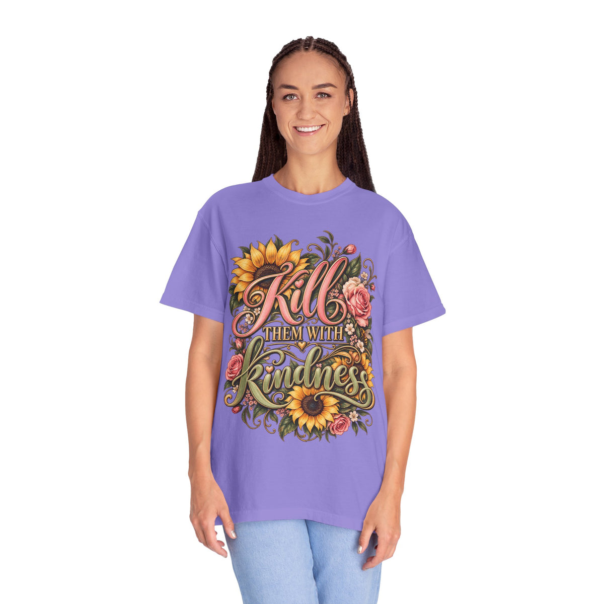 Kill Them With Kindness Floral T-Shirt