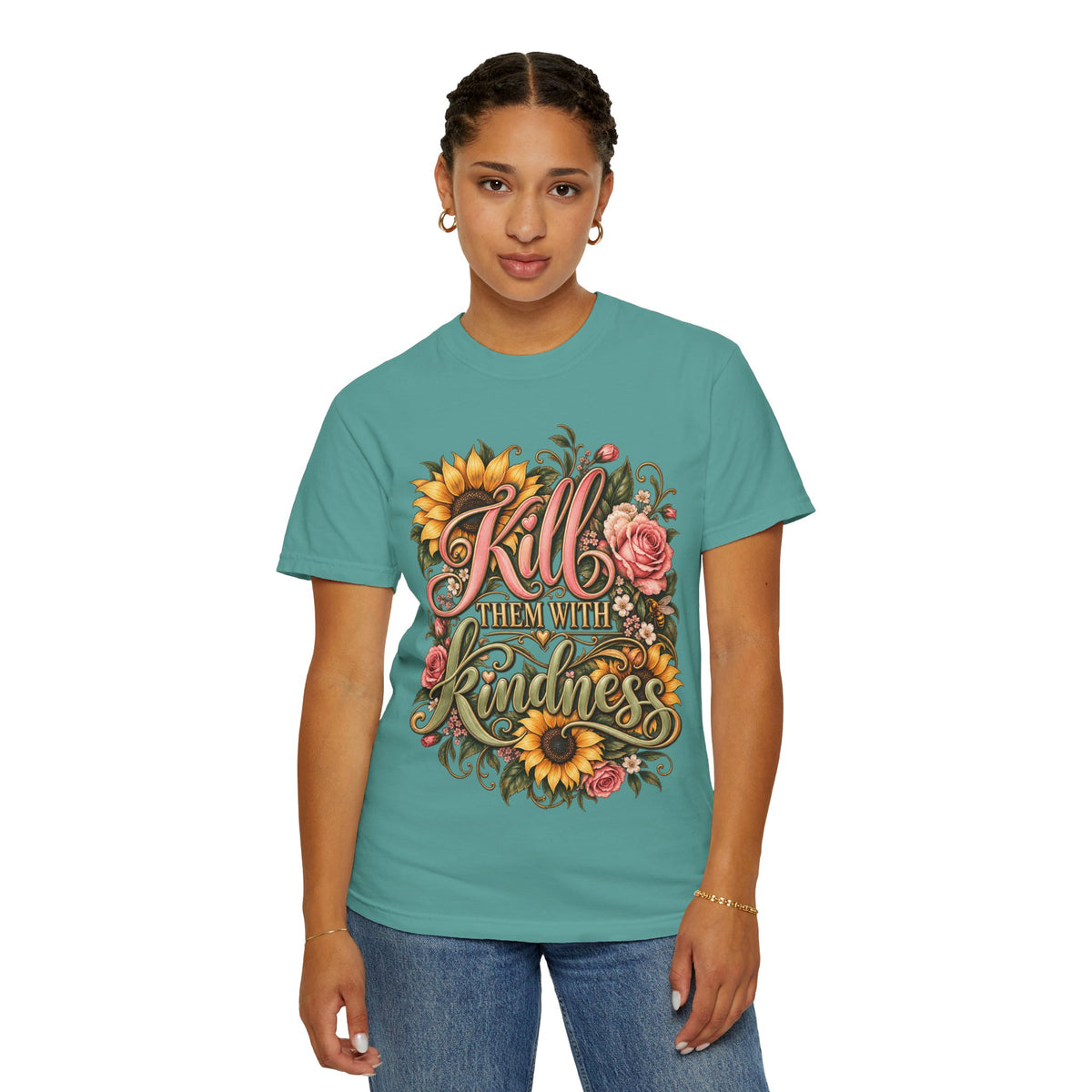 Kill Them With Kindness Floral T-Shirt