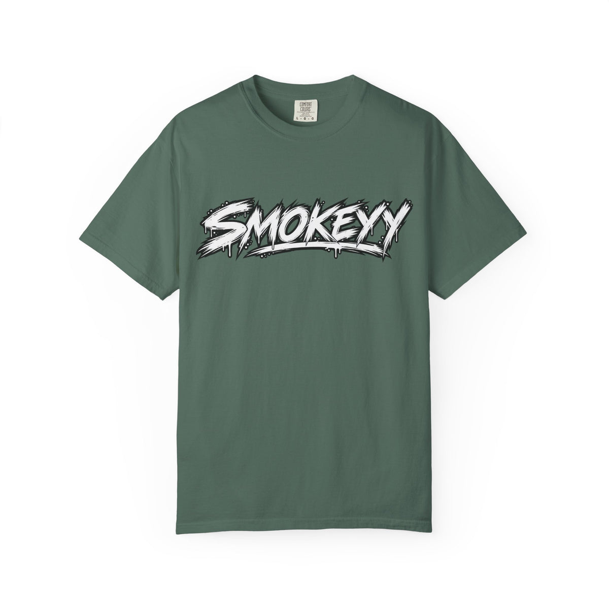 Graphic T-Shirt — "Smokeyy" with Back Text: "I Buried My Silence, My Voice Lined to Tell the Story" Inspiring Graphic