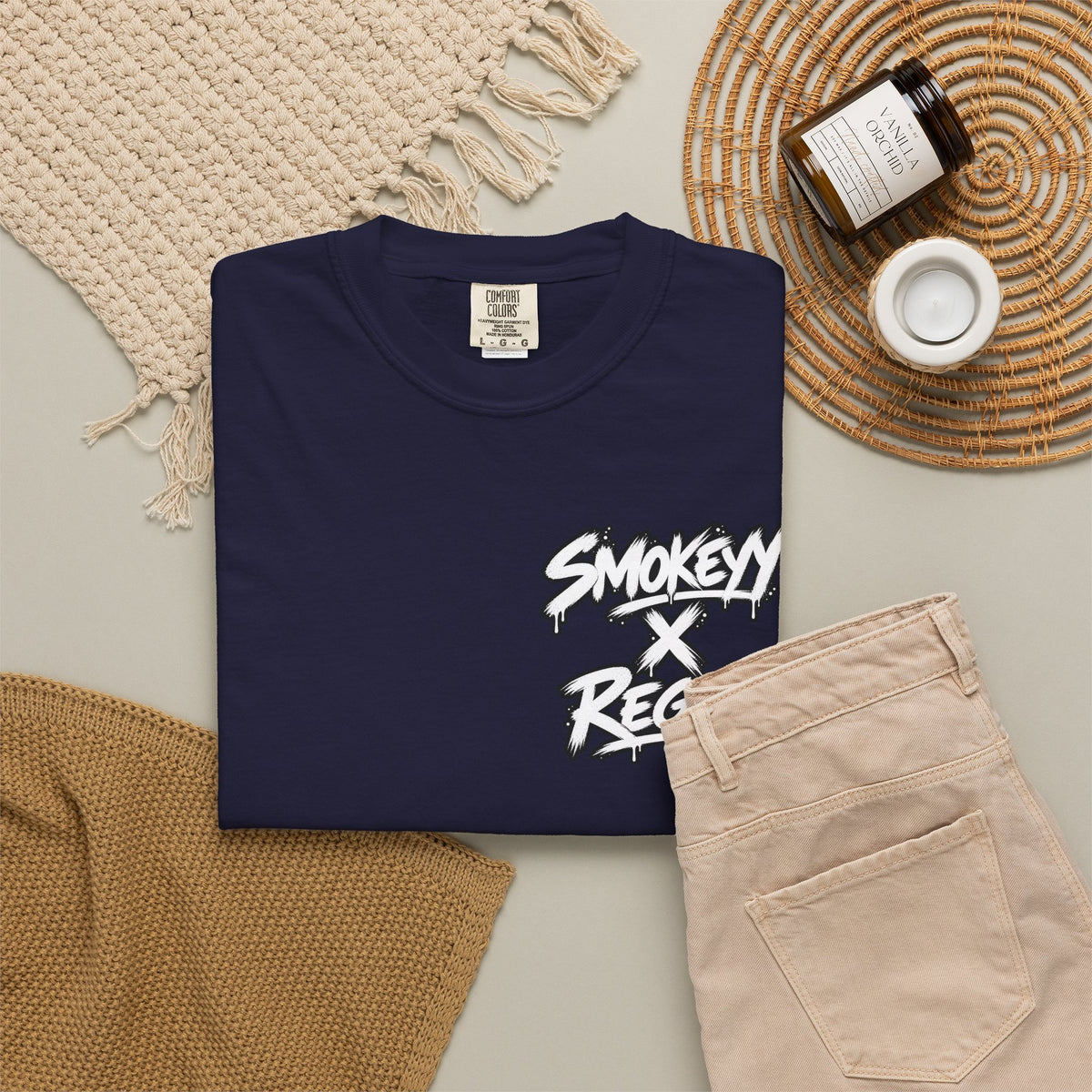 Smokey x Reggie Graphic T‑Shirt — Vintage Photo Back Print