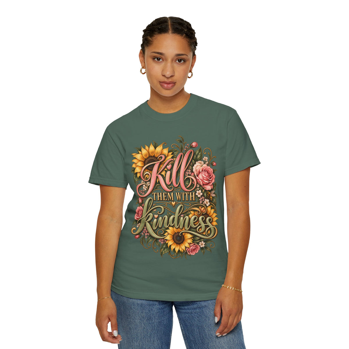 Kill Them With Kindness Floral T-Shirt